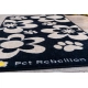 Pet Rebellion kobercový behúň Flowers Black 110 cm