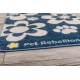 Pet Rebellion kobercový behúň Flowers Blue 110 cm