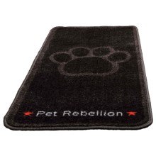 Pet Rebellion Stop Muddy Paws kobercový behúň Black 100 cm