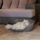 Plastový pelech Ferplast Siesta Deluxe 4 tmavo sivý