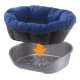 Plastový pelech Ferplast Siesta Deluxe 4 tmavo sivý