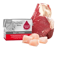 Platinum Natural Menu hovädzie + kura 90 g