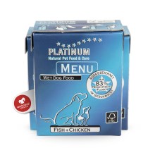Platinum Natural Menu kura + morské ryby 375 g