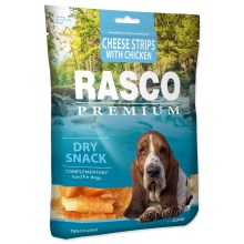 Pochúťka Rasco Premium prúžky syra obalené kuracím mäsom 230 g
