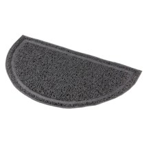Polkruhová PVC predložka sivá k WC 41 x 25 cm Polkruhová PVC predložka sivá k WC 41 x 25 cm