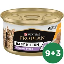 Pro Plan Cat Baby Kitten Healthy Start kura v paštéte 85 g SET 9+3 ZADARMO