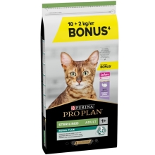 Pro Plan Cat Sterilised Renal Plus Turkey 10+2 kg ZADARMO
