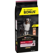 Pro Plan Medium Adult Sensitive Skin Salmon 14+2,5 kg ZADARMO