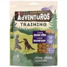 Purina Adventuros tréningové pochúťky s príchuťou zveriny 115 g