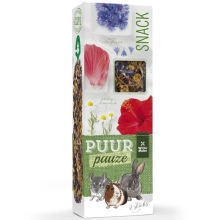 Puur Pauze Snack tyčinka pre drobné hlodavce harmanček a nevädza 110 g (2 ks)
