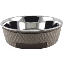 Quapas! nerezová miska pre psov sivohnedá 850 ml