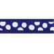 Red Dingo obojok White Spots on Navy veľ. M