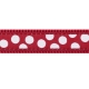 Red Dingo prepínacie vodítko White Spots on Red veľ. M 2 m