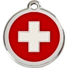 Red Dingo psia známka Švajčiarsky kríž 30 mm