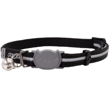 Rogz Alley Cat Safety obojok pre mačku čierny veľ. S
