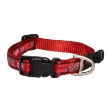 Rogz Fancy Dress Classic obojok Red Bone veľ. M