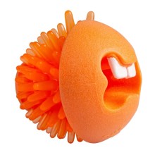 Rogz Fred Treat plniaca loptička pre psy oranžová 6,4 cm