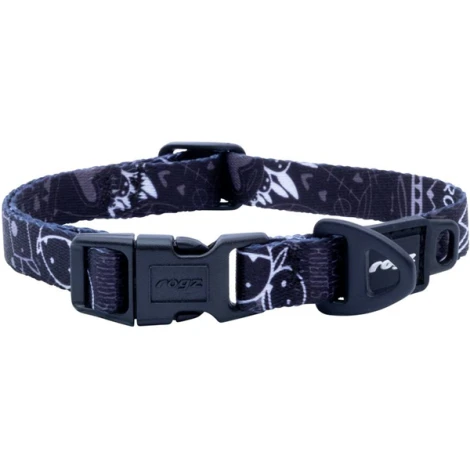 Rogz Fusion Classic obojok Midnight Black veľ. S