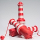 Rogz Lighthouse plávacia hračka pre psy 24 cm