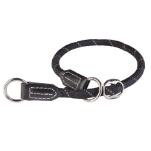 Rogz Rope Control polosťahovací obojok čierny veľ. M