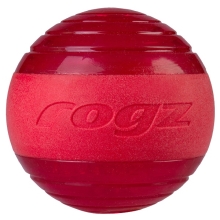Rogz Squeekz loptička pre psy červená 6,4 cm