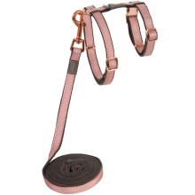 Rogz Urban Cat postroj s vodítkom pre mačky Pink Blush veľ. S