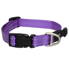 Rogz Utility Classic obojok fialový veľ. M