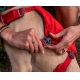 Ruffwear Switchbak postroj s vreckami Red Sumac veľ. S