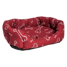Samohýl Exclusive pelech s kosťou vínovo/biely 85 cm