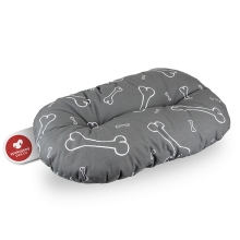 Samohýl Exclusive vankúš s kosťou šedo/biely 100 cm