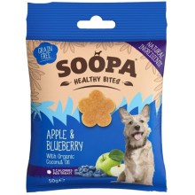 Soopa Healthy Bites maškrty s jablkom a čučoriedkou 50 g