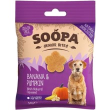 Soopa Healthy Bites Senior maškrty s banánom, tekvicou a ľanovým semienkom 50 g