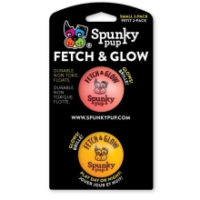 Spunky Pup svietiaca loptička 5 cm (2 ks)