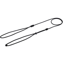 Tamer výstavné vodítko s čiernymi korálkami čierne 80 cm