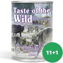 Taste of the Wild Sierra Mountain konzerva 390 g SET 11+1 ZADARMO