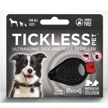 Tickless Pet ultrazvukový odpudzovač kliešťov a bĺch čierny