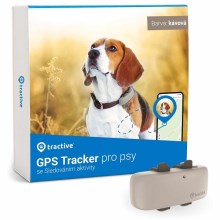 Tractive GPS DOG 4 Tracker pre psy hnedý