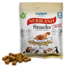 Tréningové kocky Serrano Snacks morčacie 100 g
