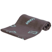 Trixie Beany flyšová deka s kostičkami sivá 100 cm