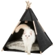 Trixie jaskynka pre mačky Tipi antracitová 65 cm