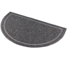 Trixie polkruhová PVC predložka k WC sivá 59 cm