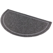 Trixie polkruhová PVC predložka k WC sivá 59 cm