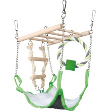 Trixie závesný rebrík s pelechom pre hlodavce 22 cm Trixie závesný rebrík s pelechom pre hlodavce 22 cm