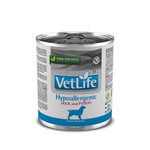 Vet Life Dog Hypoallergenic Duck & Potato konzerva 300 g