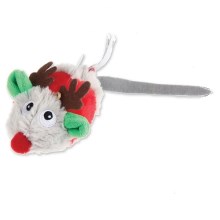 Vianočná myška so zvukom GiGwi Melody Chaser 19 cm