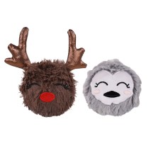 Vianočné loptičky pre psov Rosewood Sob a tučniak 13 cm (2 ks)