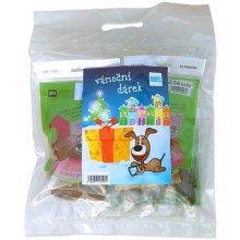 Vianočný darček pre väčšie psy Mapes (4 balíčky pochúťok)