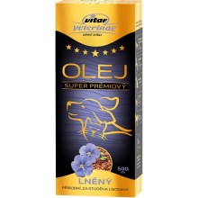Vitar Veterinae ľanový olej 500 ml Vitar Veterinae ľanový olej 500 ml