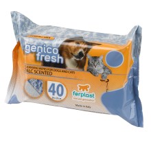Vlhčené obrúsky pre psov a mačky Ferplast Genica Talc (40 ks)