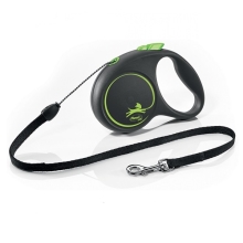 Vodítko Flexi Black Design S lanko 5 m/12 kg zelené